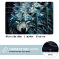 thumbnail image 2 of Wolf Polyester Non-Slip Machine Washable Outdoor Floor Rug Chair Rugs Bath Rugs, 2 of 6
