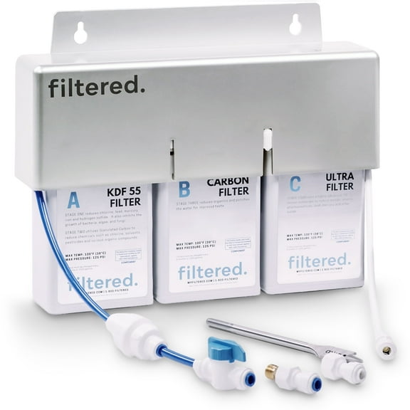 CFS Universal Inline Water Filter System for Refrigerators and Ice Makers - Rivals Taste of Reverse Osmosis