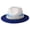 blue, variant on Women's Two-Tone Felt Fedora Hat: Imitation Pearl Trim Wide Brim Vintage Elegant Cap for Party WeddingDaily