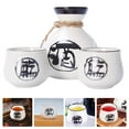 thumbnail image 3 of EeaseCA 1 Set Japanese Style Sake Pot Wine Cup Kit Elegant Hand-held Pot Wine Cup Set, 3 of 8