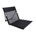 thumbnail image 3 of Silla de playa plegable, asiento bajo, tumbona, asiento de suelo para exteriores con respaldo, colchoneta para piscina, pesca, jardín, viajes, picnic Negro, 3 of 8