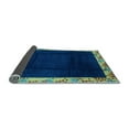 thumbnail image 2 of Ahgly Company Indoor Round Oriental Light Blue Asian Inspired Area Rugs, 7' Round, 2 of 4