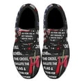 thumbnail image 2 of Jesus Cross American flag Shoes Sneakers Black Size 8, 2 of 7