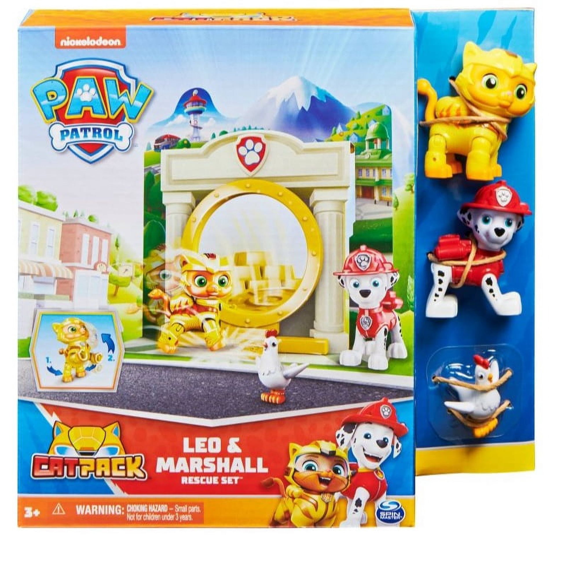 Paw Patrol Cat Pack Leo & Marshall Rescue Action Figure Playset
