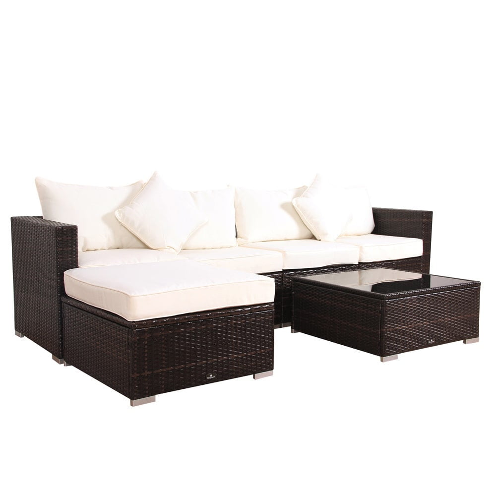 Broyerk 6 Piece Outdoor Rattan Patio Furniture Set Com