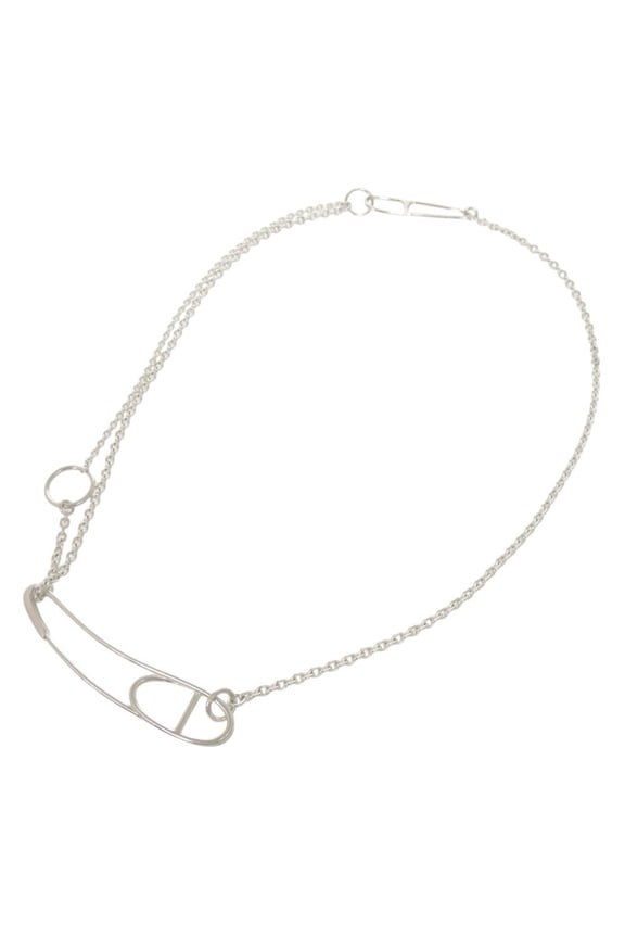 Pre-Owned Hermes Chaine d'Ancre Punk Long Sterling Silver 925 Necklace 1791HERMES