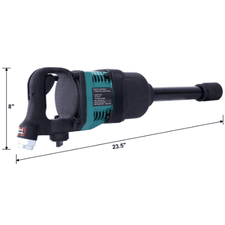 Industrial 1" Air Impact Wrench Gun Long Shank Pneumatic Truck