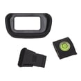 thumbnail image 2 of 3-in-1 Camera Accessory Kit: Soft ABS Eyecup Viewfinder, Hot Shoe Spirit Level & Protective Hot Shoe Cover, Compatible with Canon EOS R, EOS R10 Mirrorless Cameras – Reduces Viewing Fatigue, Blocks, 2 of 6