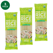 Lotus Foods Organic Traditional Pad Thai Rice Noodles 8 oz. (PACK OF 3)