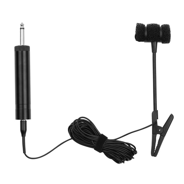Amdohai Microphone Saxophone Filaire Clip-on Instrument de Musique Condensateur Mic 3.5mm
