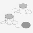 thumbnail image 3 of Collapsible Bucket with Handle, Lightweight Foldable Water Container with Mesh Pouch Multifunctional Portable Outdoor Basin Bucket for Fishing, Camping, Hiking, Backpacking, Travel, 3 of 7