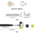 thumbnail image 2 of Colorful 1 Bag Grommet Eyelet Plier Set Jewelry Repair Tools Includes Steel Hammer Brass European Clasps Cores Steel Eyelets Installation Tools for Jewelry Necklace Bracelet Making Repair, 2 of 5