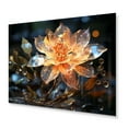 thumbnail image 2 of Designart "Crystal Clear Beauty in Orange Flowers II" Floral Metal Wall Art Prints, 2 of 5