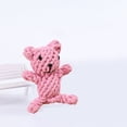 thumbnail image 3 of Interactive Cotton Rope Dog Toy Cute Rabbit Bear Giraffe Octopus Shape Dog Chew Toy Bite-resistant Pet Squeaky Toy-Bear, 3 of 7