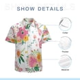 thumbnail image 7 of High Quality Hawaiian Shirts for Men Short Sleeve Aloha Beach Shirt Floral Summer Casual Button Down Shirts Blouses O5QH62, 7 of 7