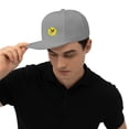 thumbnail image 6 of TEQUAN Flat Brim Hat Snapback Hats, Hip-Hop Dancing Pattern Adjustable Men Baseball Cap (Gray), 6 of 6
