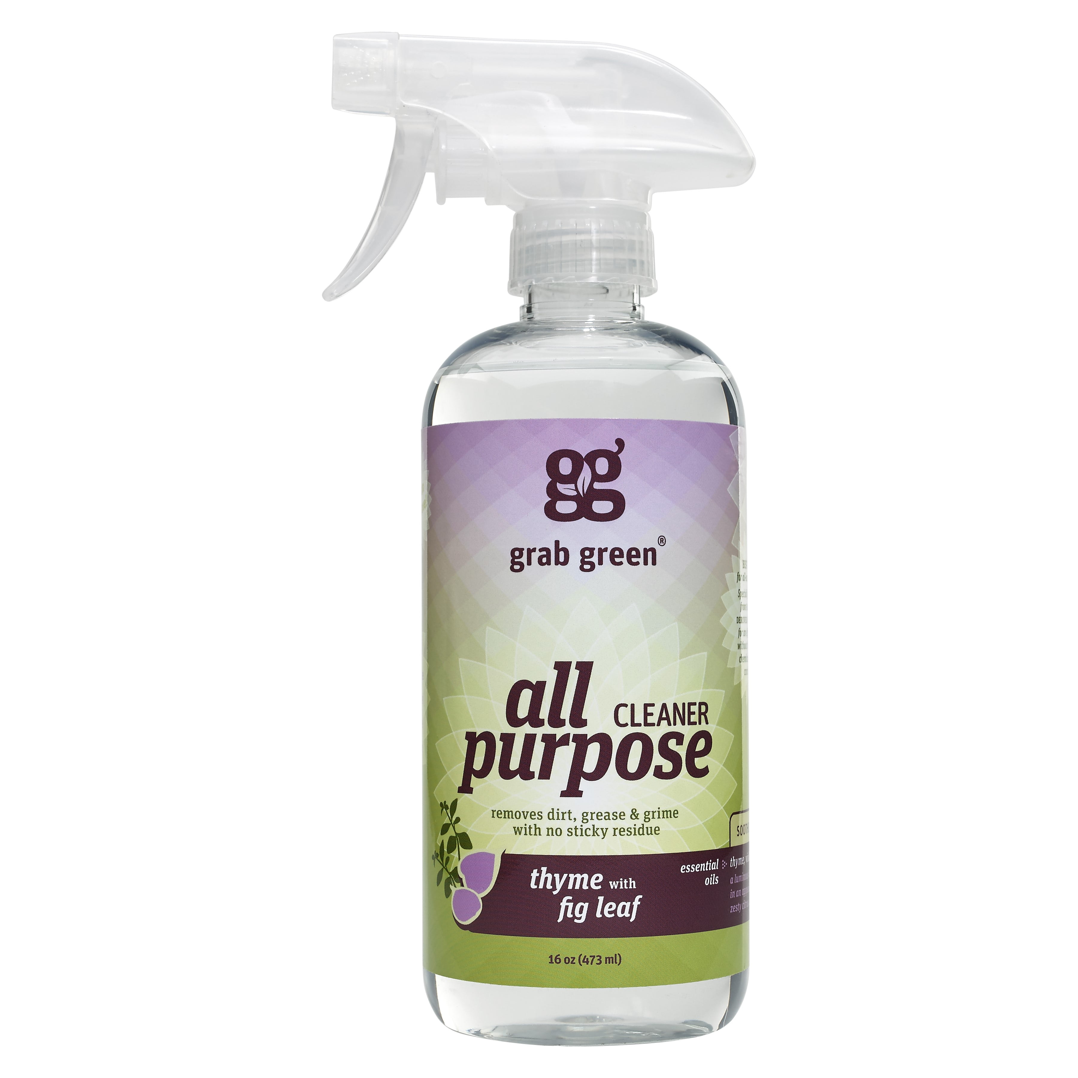 Grab Green All Purpose Cleaner, Thyme With Fig Leaf, 16 Oz