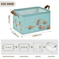 thumbnail image 7 of Yayeee Foldable Storage Basket for Shelves with Handles Waterproof Cloth Bins, Capybara Splash, 7 of 7