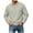 Army Green, variant on Men Ribbed Long Sleeve Polo Sweater, V Neck Stretchy Fall Lapel Collar Casual Pullover for Daily Wear Khaki