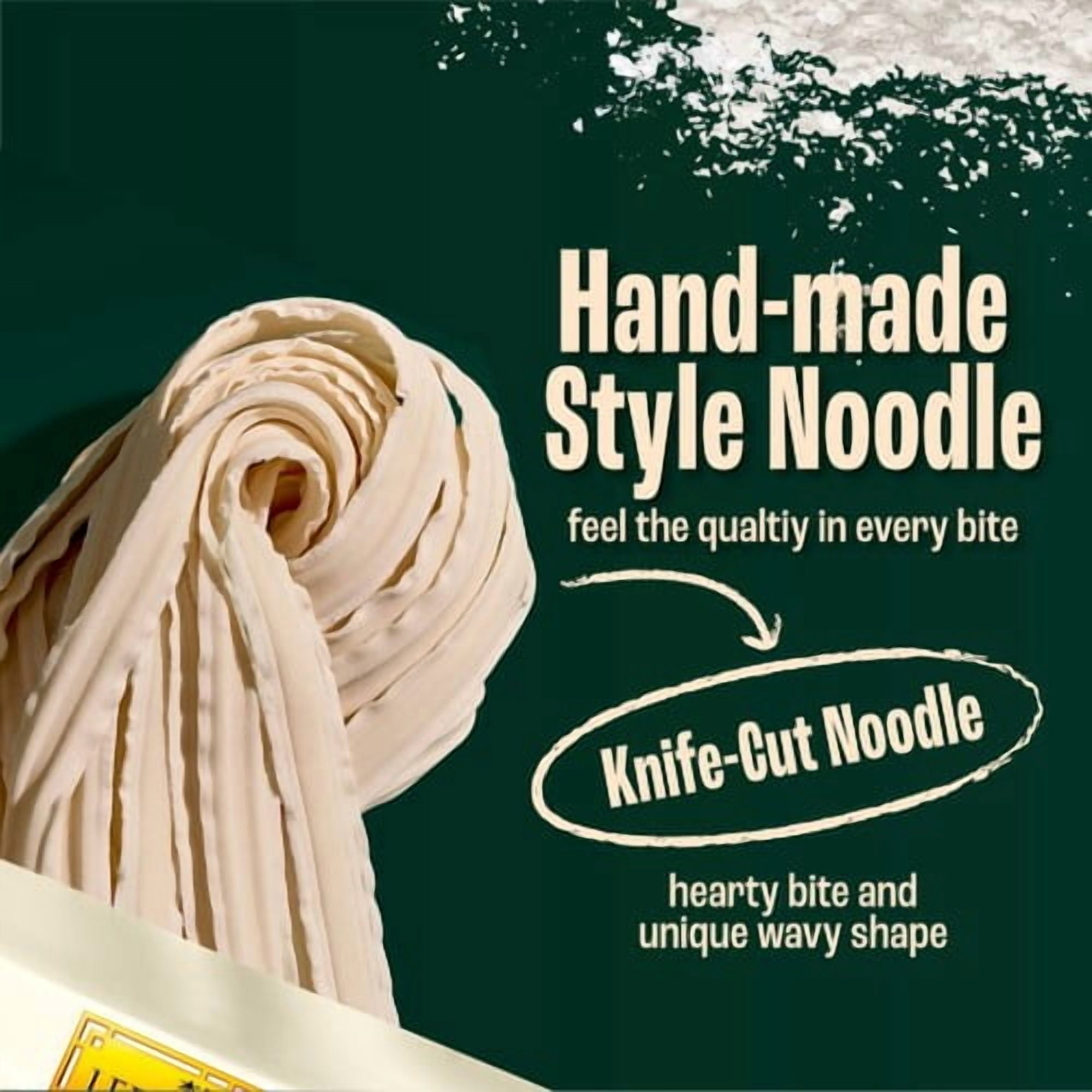 Lee Kum Kee Knife-Cut Noodles (4 portion) 360g, British Import (Pack of 3)