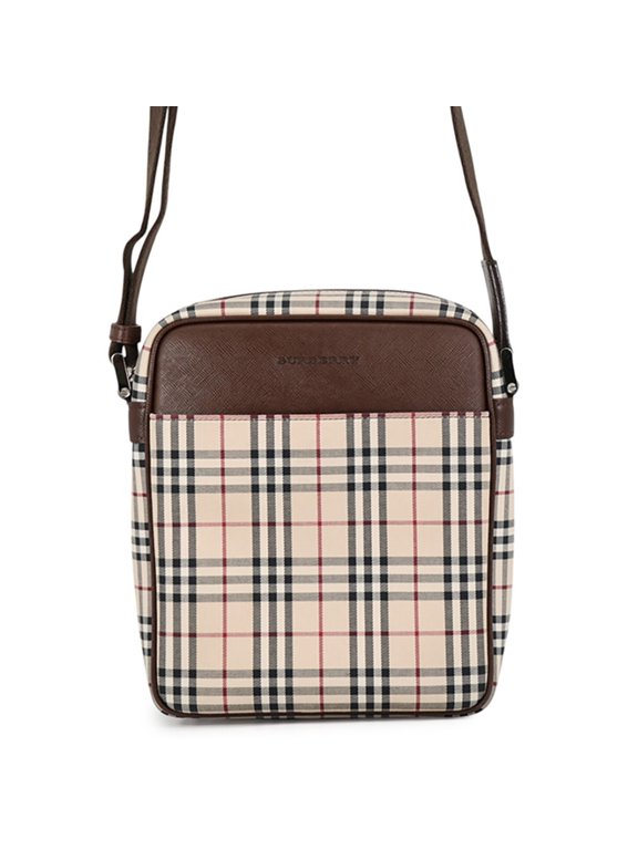 Pre-Owned Burberry shoulder bag, Nova Check canvas leather, black, handbag, Burberry.