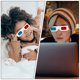 thumbnail image 3 of 60 gafas de película 3D de papel, gafas 3D anaglifo, gafas 3D universales, 3 of 5