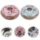 thumbnail image 4 of 2 cajas con forma de donut, caja de dulces, caja de regalo, elegante hojalata, latas vacías, 4 of 5