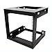 thumbnail image 3 of RAISING ELECTRONICS 9U Wall Mount Open Frame 19inch Server Equipment Rack Threaded 15 inch Depth Black (9U), 3 of 4