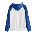 thumbnail image 3 of Timegard Sweatshirts for Women Long Sleeve Hoodies Pullover Fall Color Block Loose Tops with Pockets, 3 of 4