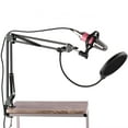 thumbnail image 4 of FlyFlise Professional Broadcasting Studio Recording Condenser Microphone Kit with External Sound Card + Mic Windscreen, 4 of 7