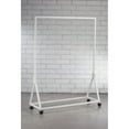 thumbnail image 3 of Tripar Triangle Base Metal Garment Floor Rack - White, 3 of 5