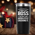 thumbnail image 6 of I Never Asked To Be The World''s Best Boss Tumbler Gifts.20 oz (Black)Travel Mug Gifts for Boss Manager Director Employer.Bosses Day,Office,Retirement,Leaving Gifts for Boss from Employees., 6 of 6