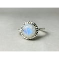 thumbnail image 6 of Heaven Crafts Natural Rainbow Moonstone Ring Sterling Silver 925 Handmade Boho Dainty Jewelry, 6 of 6