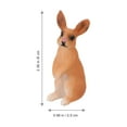 thumbnail image 2 of HOMEMAXS 5pcs Simulation Rabbit Toys Rabbit Model Toy Educational Rabbit Toy for Kids, 2 of 6