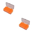 thumbnail image 1 of kurtrusly Fishing Tool Storage Box Solid Color Multi Compartment Replacement Bait Lure Fish Tools Case Organizer Accessories Orange 2Set, 1 of 6
