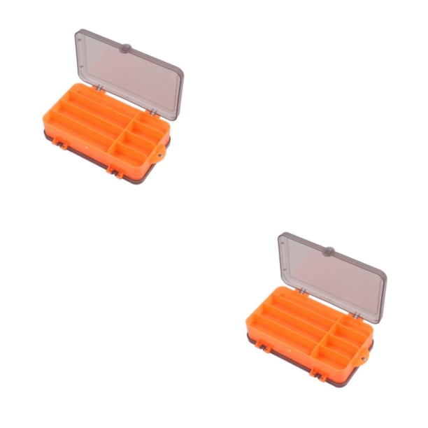 Injueey Caja de almacenamiento de herramientas de pesca ABS, reemplazo de compartimento múltiple de doble cara, caja de herramientas portátil Type4 NO4