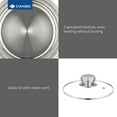 thumbnail image 5 of Standard 6-Piece Stainless Steel Cookware Set with Glass Lid for Even Heating Induction Compatible, 5 of 8