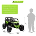 thumbnail image 3 of TROPOW Kids Cars Electric Ride On,Ride On UTV Car, Battery Powered Licensed Can-Am Kids Car, Electric Off-Road UTV Car with Remote Control, 2 Motors, Led Lights, Music, LED Lights,Green, 3 of 7