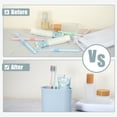 thumbnail image 7 of Unique Bargains Wall Mount Toothbrush Holder Stand for Bathroom Light Blue Self Adhesive Tooth Brush Holder, 7 of 7