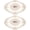 Apricot, variant on 2Pack Retro Lace Placemat 12x16-in Oval Embroidered Table Place Mats French Crochet Doilies Coasters Cup Mat for Home Wedding
