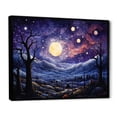 thumbnail image 2 of Designart "Countryside Nightfall Collage Landscape III" Landscapes Floater Framed Wall Art Print, 2 of 7