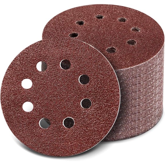 5 Inch 8 Hole 40-2000 Grit Grinding Wheel Sandpaper Kit Can Be Sanded/Polished
