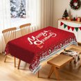thumbnail image 2 of Nanqianyi Red Christmas Rectangle Tablecloth,Waterproof Stain Resistant Table Cover,60"x70", 2 of 6