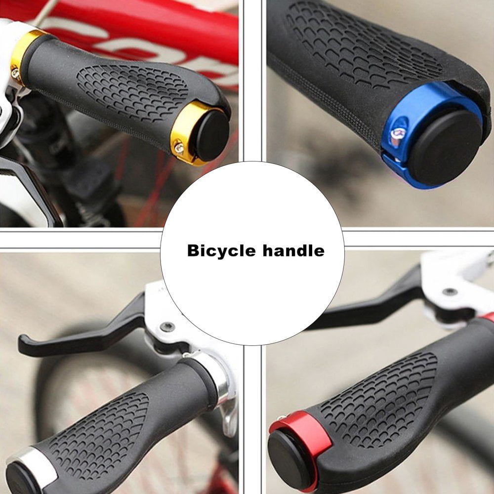 Sairis Durable Anti-Slip Ergonomic Bicycle Handlebar Grips Rubber Mountain Bike Handle Bar Cycling Lock-On Ends Handlebar