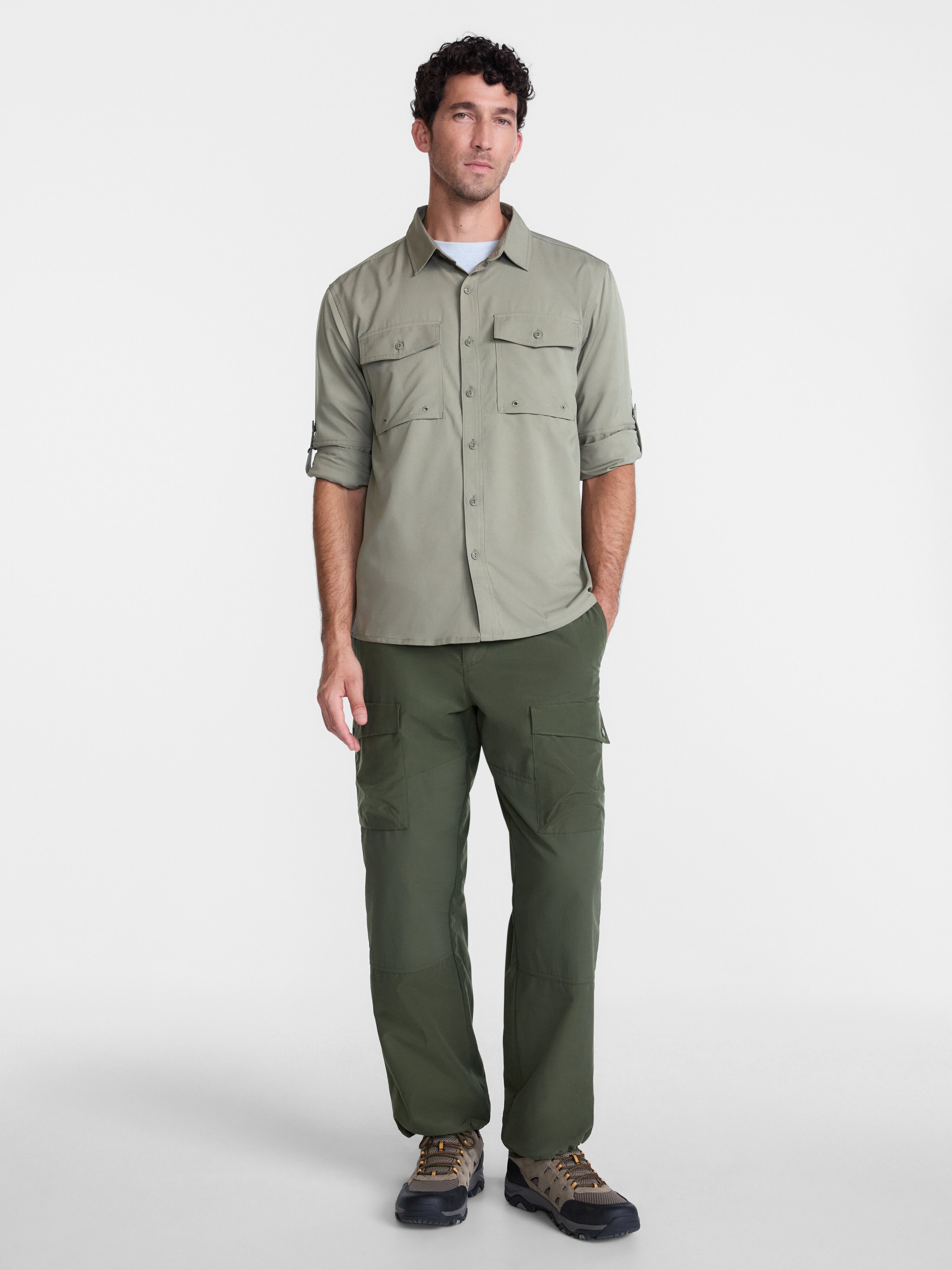 Ozark Trail Men's Relaxed Cargo Pants, Sizes S-3XL