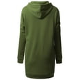 thumbnail image 3 of MixMatchy Women's Casual Oversized Long Sleeve Fleece Hoodie Sweatshirts Loose Hooded Pullover Tunic (S~3X), 3 of 5