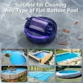 thumbnail image 4 of Poolease Cordless Robotic Automatic Pool Cleaner, Dual 45W Motors, Self-Parking, for In-Ground & Above Ground Pools, 4 of 10