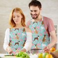 thumbnail image 3 of Cute Boxer Dog and Flowers Florals Apron-Garden Aprons for Women with Pockets-Cotton Linen Waterproof Kitchen Cooking Gardening Aprons Adjustable for Kitchen,Cooking,BBQ and Salon 33x27 Inch, 3 of 7