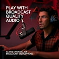 thumbnail image 2 of Logitech G Yeti Studio Active Dynamic XLR Microphone de Diffusion pour Joueurs, Préampli ClearAmp Active, Capsule à Double Diaphragme, Support de Choc Interne - Noir, 2 of 5