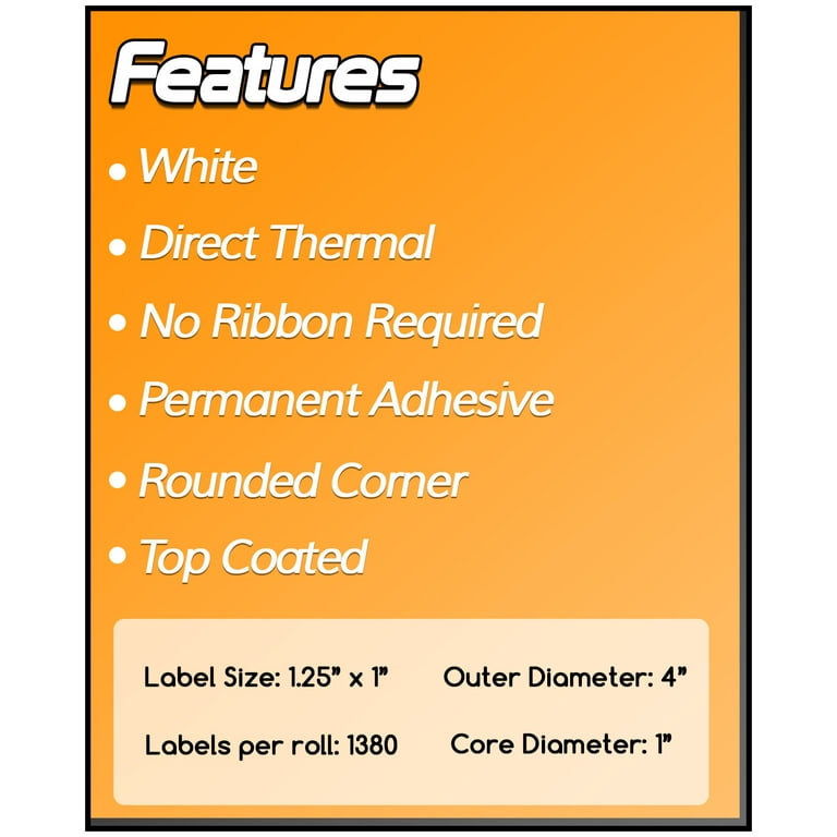 Zebra 2x1 Clear Durable Polypropylene Labels - LV-56001CLR